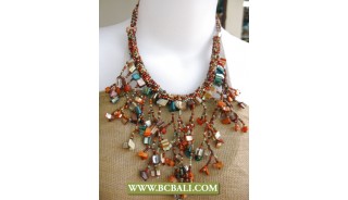Shells Mix Beads Necklaces